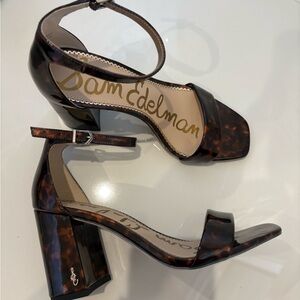 Sam Edelman Tortoise Block Heel Sandals